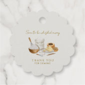 Bruiloftsfeestje dat binnenkort wordt weggevoerd bedankjes labels (Achterkant)