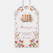 Bruiloftsfeestje 'Een Nieuwe Hoofdstuk' Cadeaulabel (Voorkant)