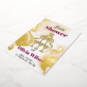 Bruiloftsfeestje Folie Uitnodiging (Gedraaid)