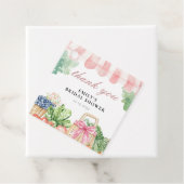 Bruiloftsfeestje Fresh Off The Market Bedankjes Labels (In situ)