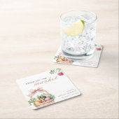 Bruiloftsfeestje Fresh Off The Market Kartonnen Onderzetters (Insitu)