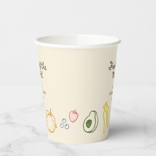 Bruiloftsfeestje Fresh Off The Market Papieren Bekers (Links)