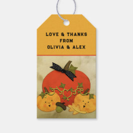Bruiloftsfeestje Halloween in oktober Cadeaulabel