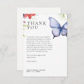 Bruiloftsfeestje Hij Geeft Me Vlinders Bedankkaart (Voorkant / Achterkant)