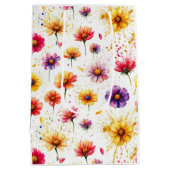 Bruiloftsfeestje "Love In Bloom" Medium Cadeauzakje (Achterkant)