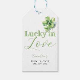 Bruiloftsfeestje Lucky in Love St Patrick's Cadeaulabel