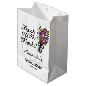  Bruiloftsfeestje  Medium Cadeauzakje (Voorkant Gekanteld)