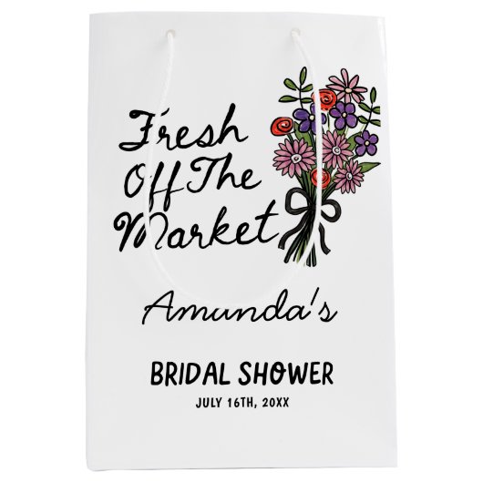  Bruiloftsfeestje  Medium Cadeauzakje (Voorkant)