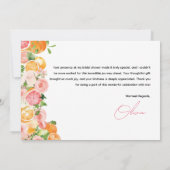 Bruiloftsfeestje met citrus thema "Main Squeeze" Bedankkaart (Achterkant)