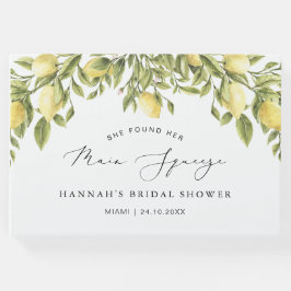 Bruiloftsfeestje met gele citroen aan de Amalfikus Gastenboek