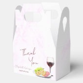 Bruiloftsfeestje met wijn en charcuterie bedankdoosjes (Geopend)