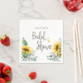 Bruiloftsfeestje met zonnebloemen servet (Insitu)