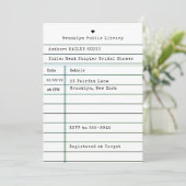 Bruiloftsfeestje "Nieuw Hoofdstuk" met Vintage Bib Kaart (Staand voorkant)