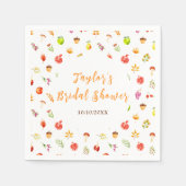 Bruiloftsfeestje Oogst Herfst Servet (Voorkant)