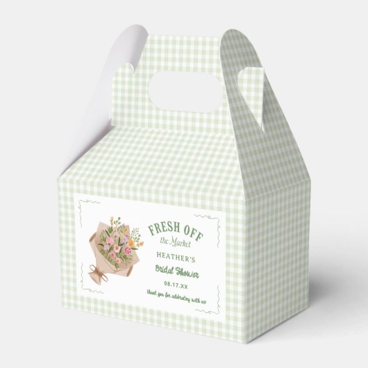 Bruiloftsfeestje op de Boerenmarkt Bedankdoosjes (Voorkant Zijde)