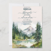 Bruiloftsfeestje op het platteland in de bergen kaart (Voorkant)