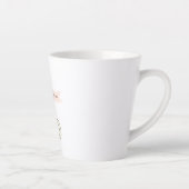 Bruiloftsfeestje rond koffie latte mok (Rechts)