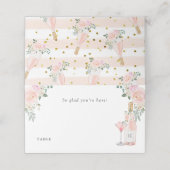 Bruiloftsfeestje Rosé All Day Plaatskaartje (Buitenkant ongevouwen)