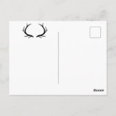 BRUILOFTSFEestJE | Rustieke Herten Buffalo Geruit Briefkaart (Achterkant)