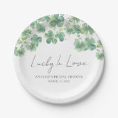 Bruiloftsfeestje St. Patrick's Day Gelukkig Verlie Papieren Bordje (Voorkant)