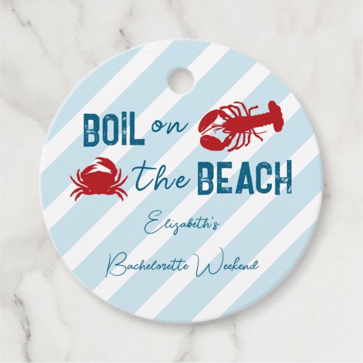 Bruiloftsfeestje voor de Kabouters in de Zeevrucht Bedankjes Labels (Voorkant)