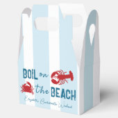 Bruiloftsfeestje voor de krabvisserij bedankdoosjes (Geopend)