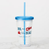 Bruiloftsfeestje voor kandidate met kookfeest voor acryl drinkbeker (Voorkant)