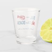 Bruiloftsfeestje voor kandidate met kookfeest voor shot glas (Achterkant)