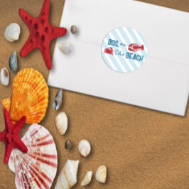 Bruiloftsfeestje voor Koken van Zeevruchten Ronde Sticker