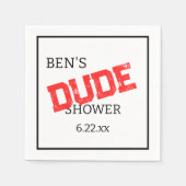 Bruiloftsfeestje voor Mannen Servet (Voorkant)