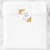 Bruiloftsfeestje voor Voorbestemd Vierkante Sticker (Tas)