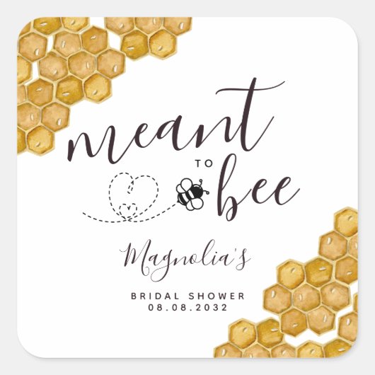 Bruiloftsfeestje voor Voorbestemd Vierkante Sticker (Voorkant)