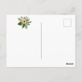 BRUILOFTSFEestJE | Winter Kerst Boeket Postkaart (Achterkant)