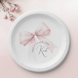 Bruiloftsfeestje: ze gaat trouwen papieren bordje