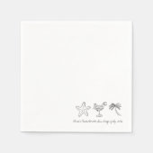 Bruiloftsfeestservies servetten voor de Laatste Du (Voorkant)