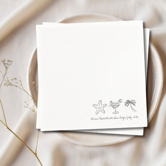 Bruiloftsfeestservies servetten voor de Laatste Du