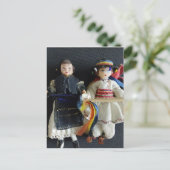 Bruiloftsflat Dank u kaart Roemeens Nationaal (Staand voorkant)