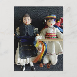 Bruiloftsflat Dank u kaart Roemeens Nationaal