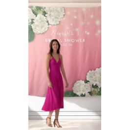 Bruiloftsfoto-achtergrond Bloemen Slingerlichtjes Wandkleed