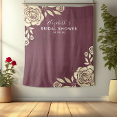 Bruiloftsfoto-achtergrond bordeauxroze gouden roze wandkleed