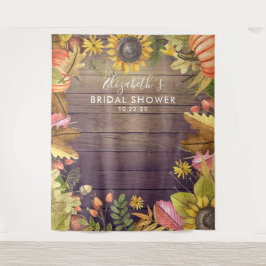 Bruiloftsfoto-achtergrond herfstbladeren pompoen wandkleed