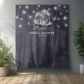 Bruiloftsfoto-achtergrond houten Mason-potpompjesl Wandkleed