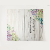 Bruiloftsfoto-achtergrond Succulent Landelijke Hou Wandkleed (Voorkant (horizontaal))