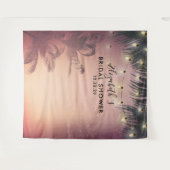 Bruiloftsfoto-achtergrond Zomer Palmbomen Wandkleed (Voorkant (horizontaal))