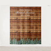 Bruiloftsfoto 'Besneeuwd bos & bosland' Wandkleed (Voorkant)