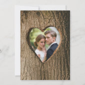 Bruiloftsfoto Oefendiner met Boomschors in Landeli Kaart (Achterkant)