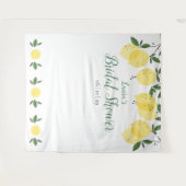 Bruiloftsfotocabine-achtergrond met moderne citroe wandkleed (Voorkant (horizontaal))