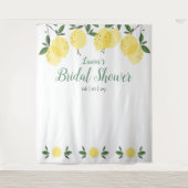 Bruiloftsfotocabine-achtergrond met moderne citroe wandkleed (Voorkant)