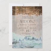 Bruiloftsfoto's van Rustieke Bergen Kaart (Voorkant)