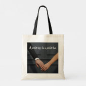 Bruiloftsgeschenk Canvas tas (Achterkant)